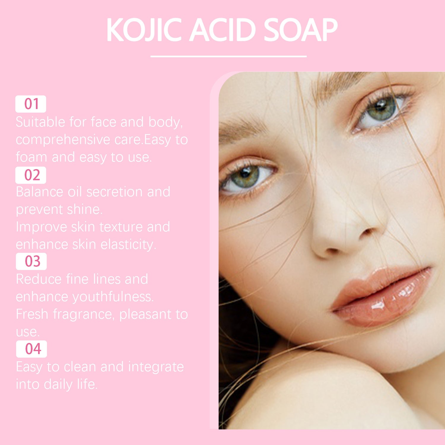 Kojic Acid Facial Care Soap Desalination