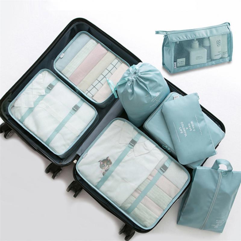 8-Piece Luggage Divider Travel Organizer