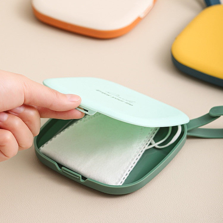 Colorful Mask Storage Box Portable Portable Waterproof And Dustproof