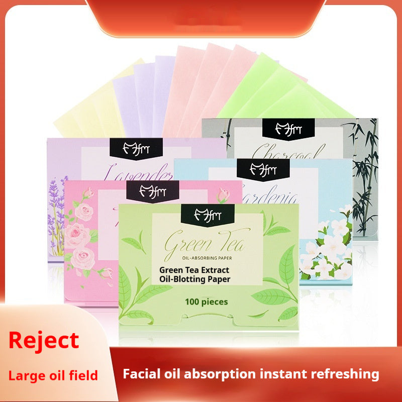 Oil-absorbing Sheets Facial Women's Portable Removable Fragrance