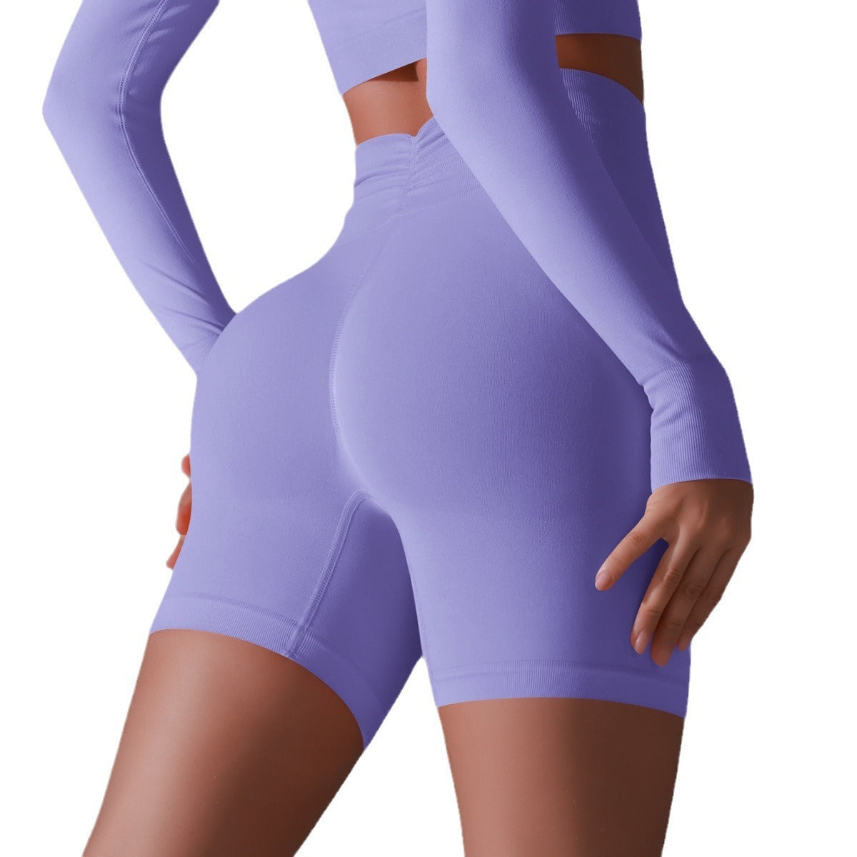 European And American Sports High Waist Belly Contracting Breathable Stretch Peach Hip Leggings