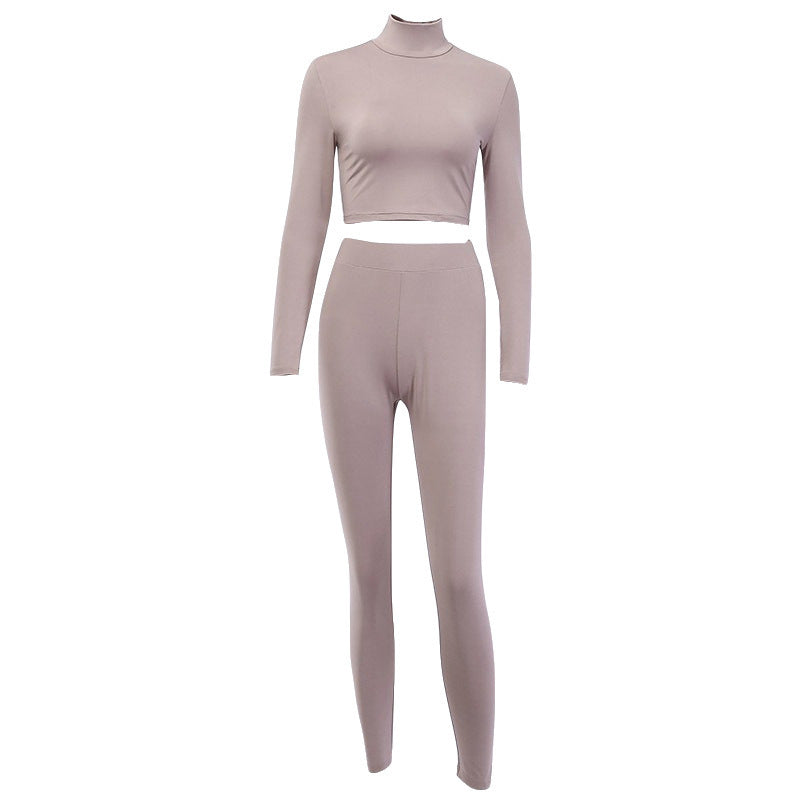 Long Sleeve Short Legging Suit Yoga Suit