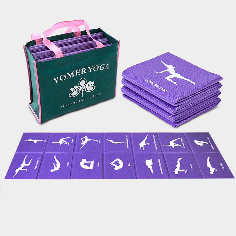 Illustrated Yoga Positions Yoga Mat