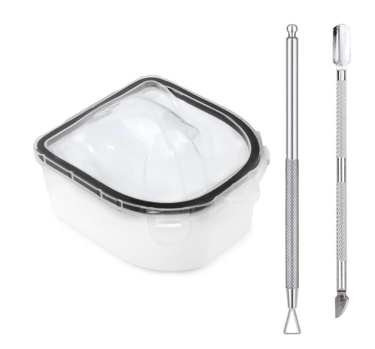 Manicure Implement Double Layer Manicure Bowl Suit