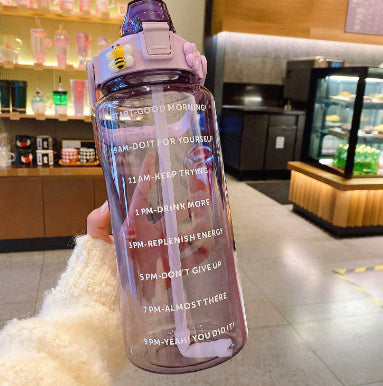 Thirst Quench Transparent Travel Bottle with Optional Travel Bag