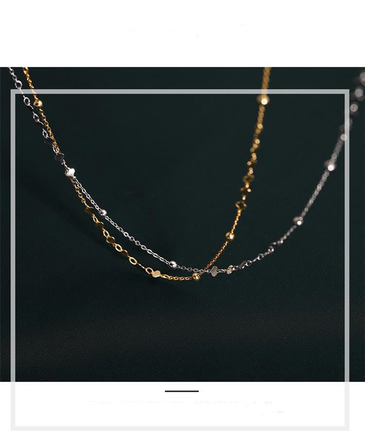 Small Round Peach Heart Necklace Female Trendy Student Girlfriend