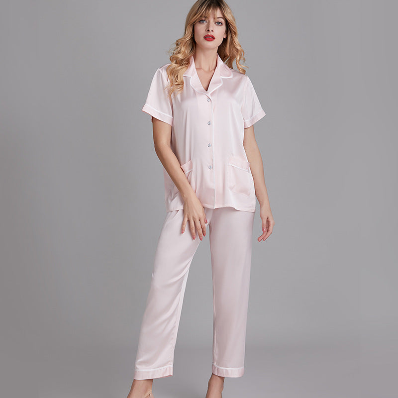 Summer large Pajama two piece suit