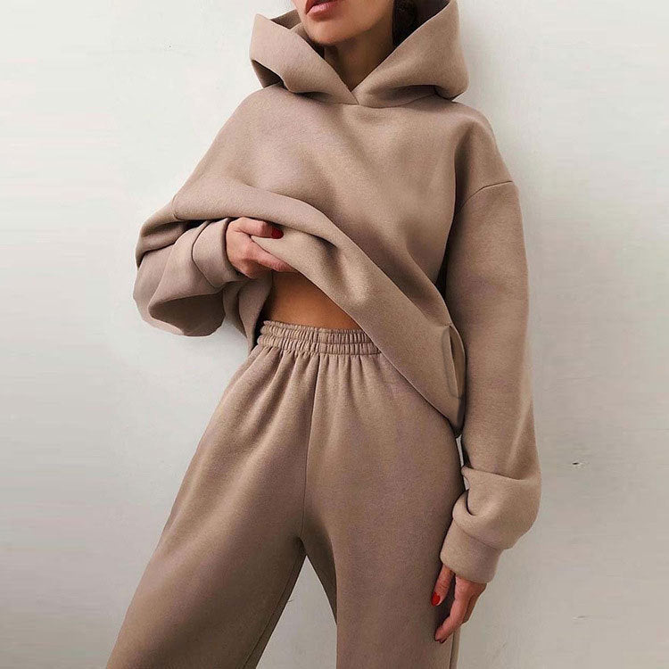 Relaxed Fit Hoodie and Sweatpants Set