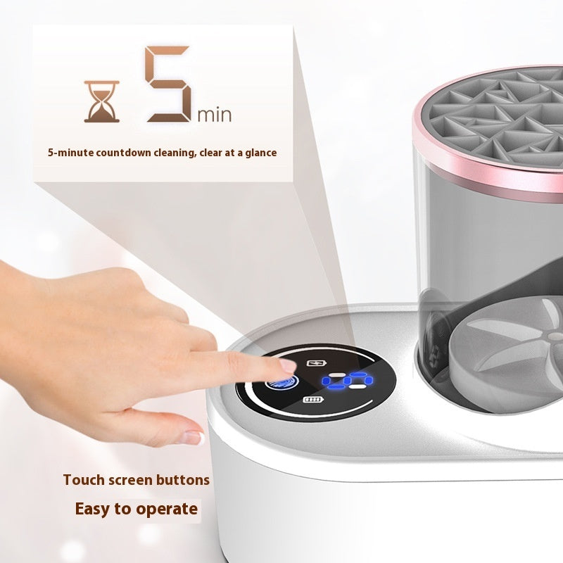 Automatic Makeup Brush Cleaning Device