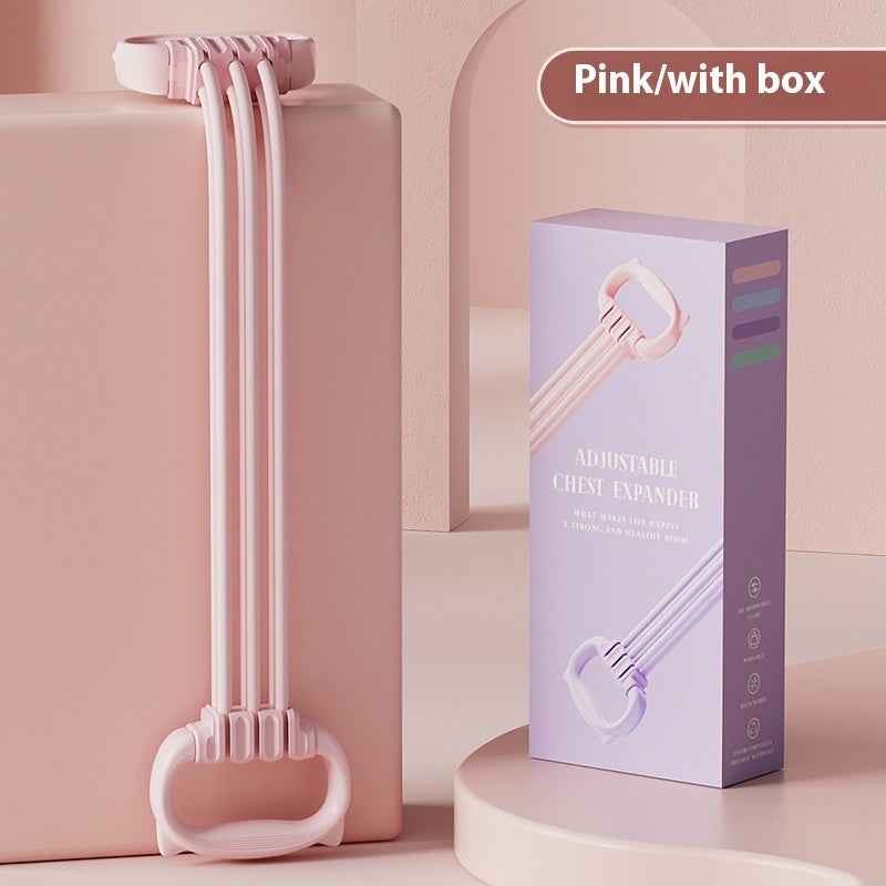 Chest Expander Women's Open Back Elastic Band Home Fitness Yoga Stretch