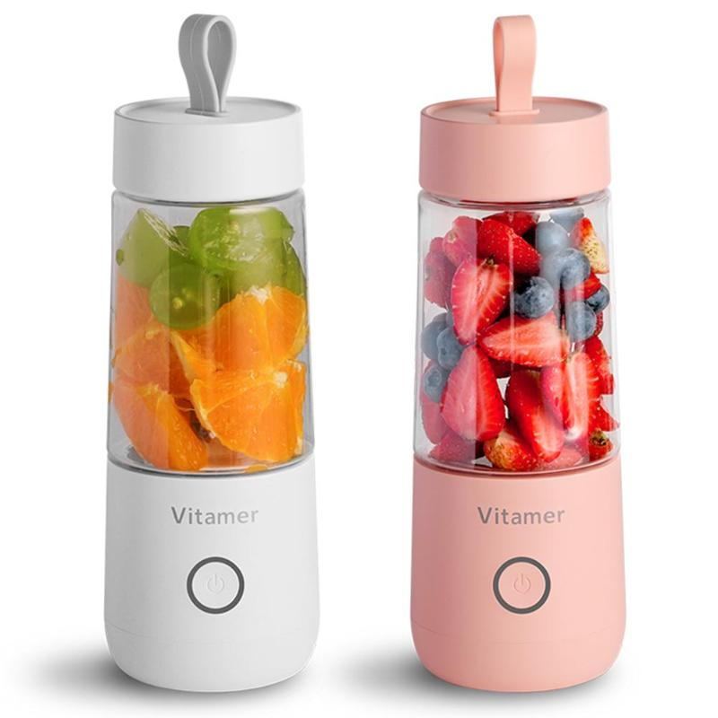 Portable Blender Juicer Electric USB Rechargeable Mixer Smoothie Slushy Cup Juice Blender Bottle 350ml