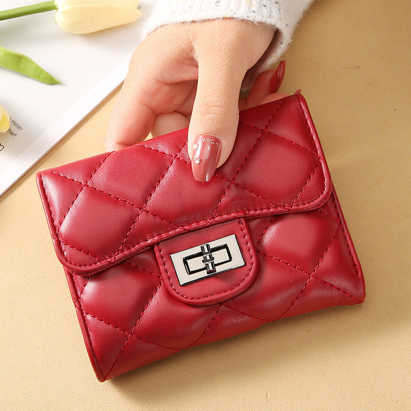 Classic Quilted Wallet Clutch