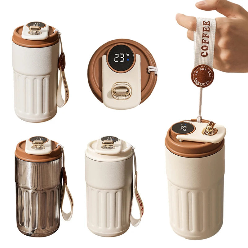 Smart Digital Insulated Coffee Mug Vacuum Flask 450ml
