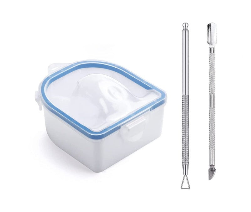 Manicure Implement Double Layer Manicure Bowl Suit