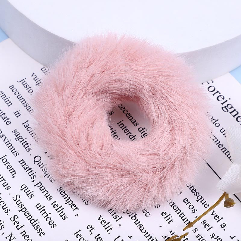 Faux Mink Furry Hair Tie
