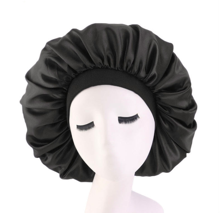 Satin Silk Beauty Bonnet Sleep Night Hair Cap