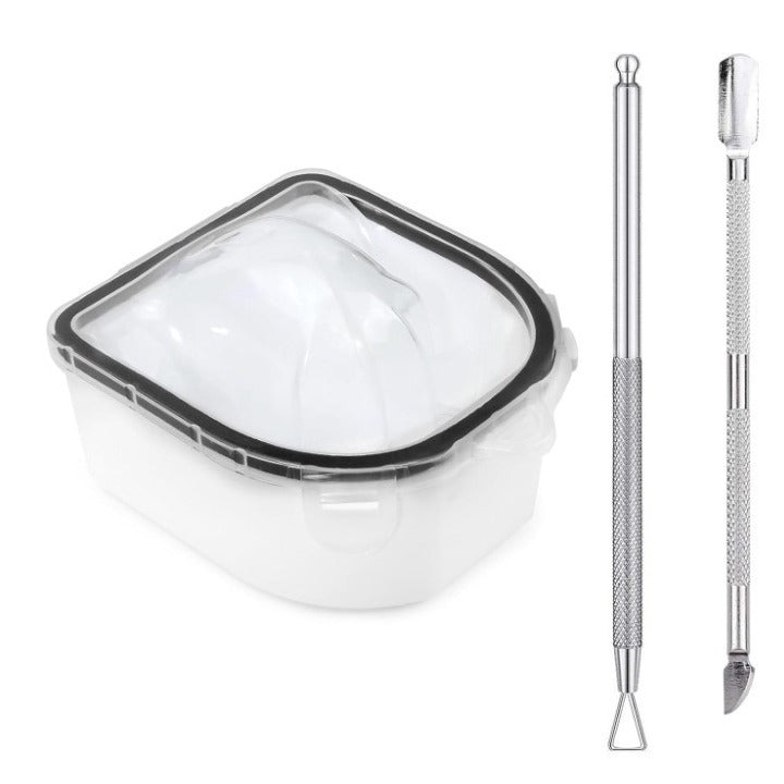 Manicure Implement Double Layer Manicure Bowl Suit
