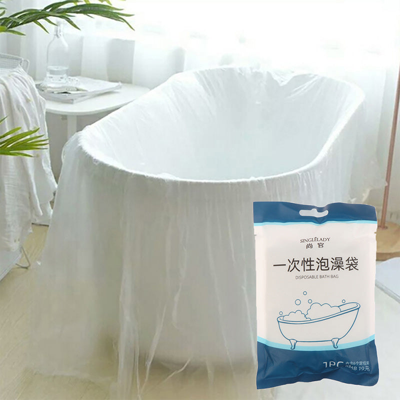 Travel Disposable Bathing Thickening Bag Bathtub Cover Wooden Barrel SPA Plastic