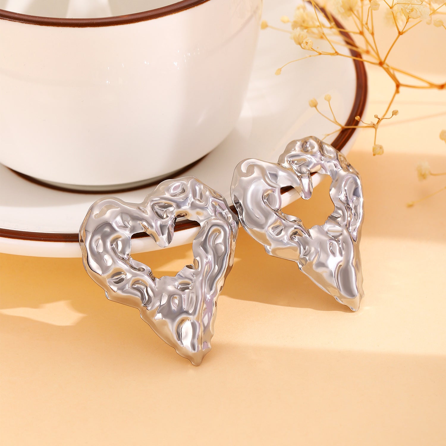 Heart-Shaped Earrings Love Earrings