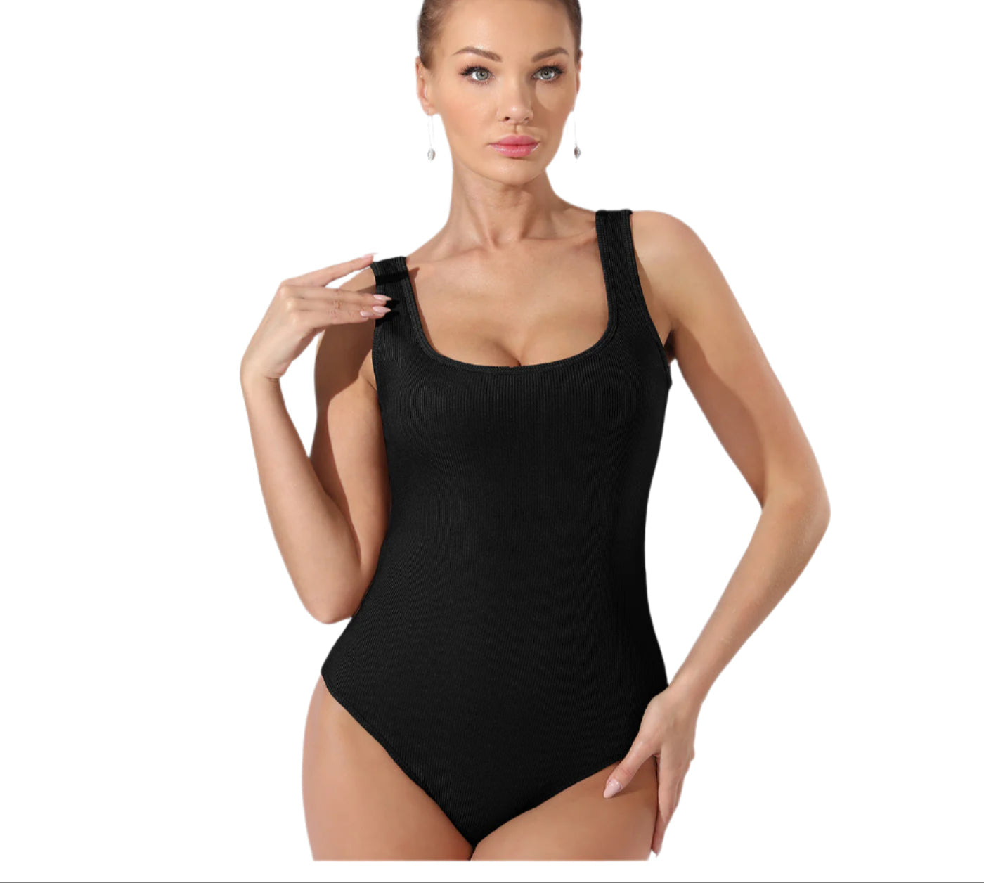 Women's Fashion Simple Solid Color Bodysuit