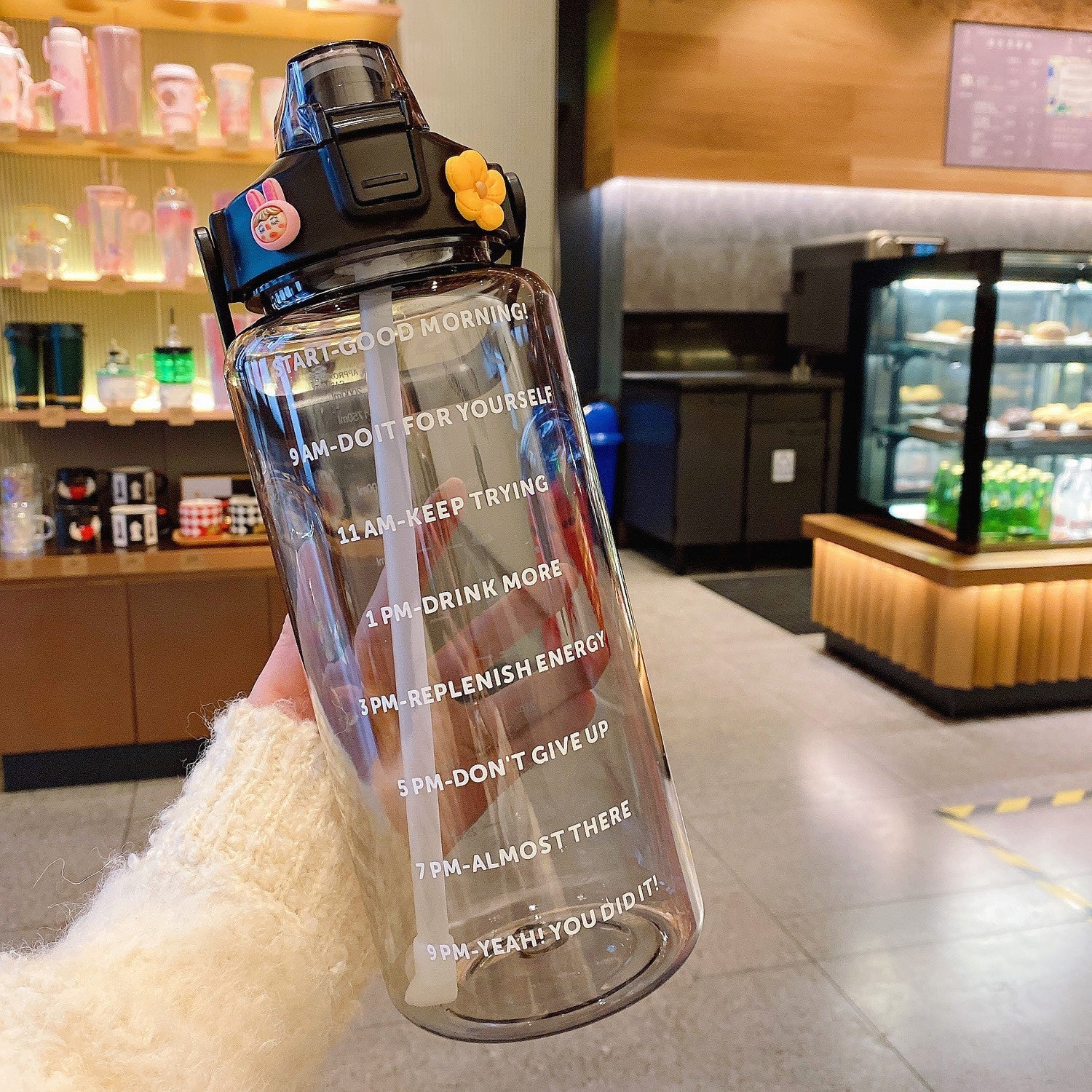 Thirst Quench Transparent Travel Bottle with Optional Travel Bag