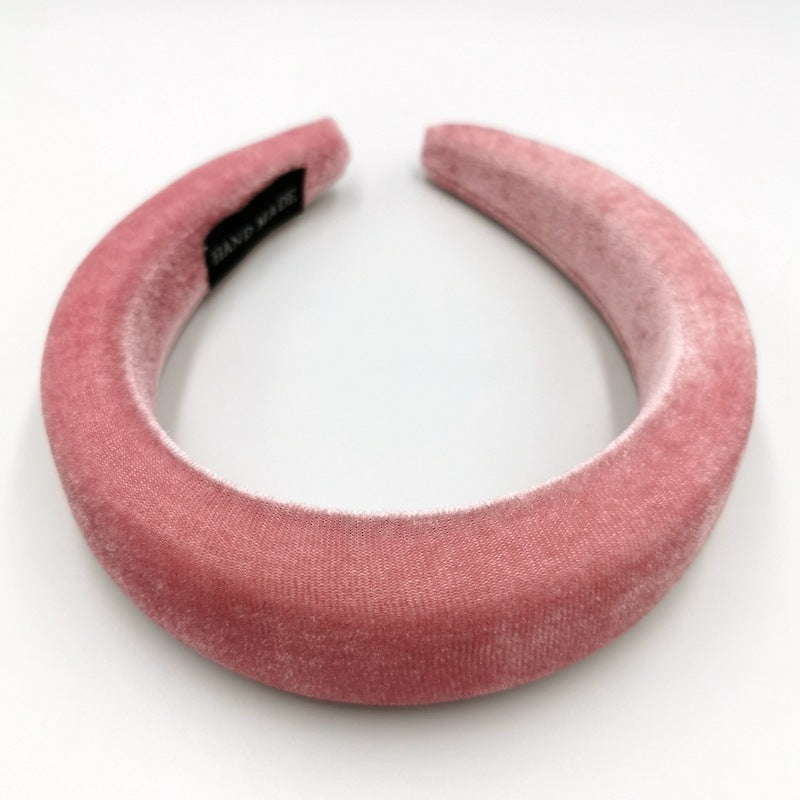 Gold Velvet Flannel Sponge Headband