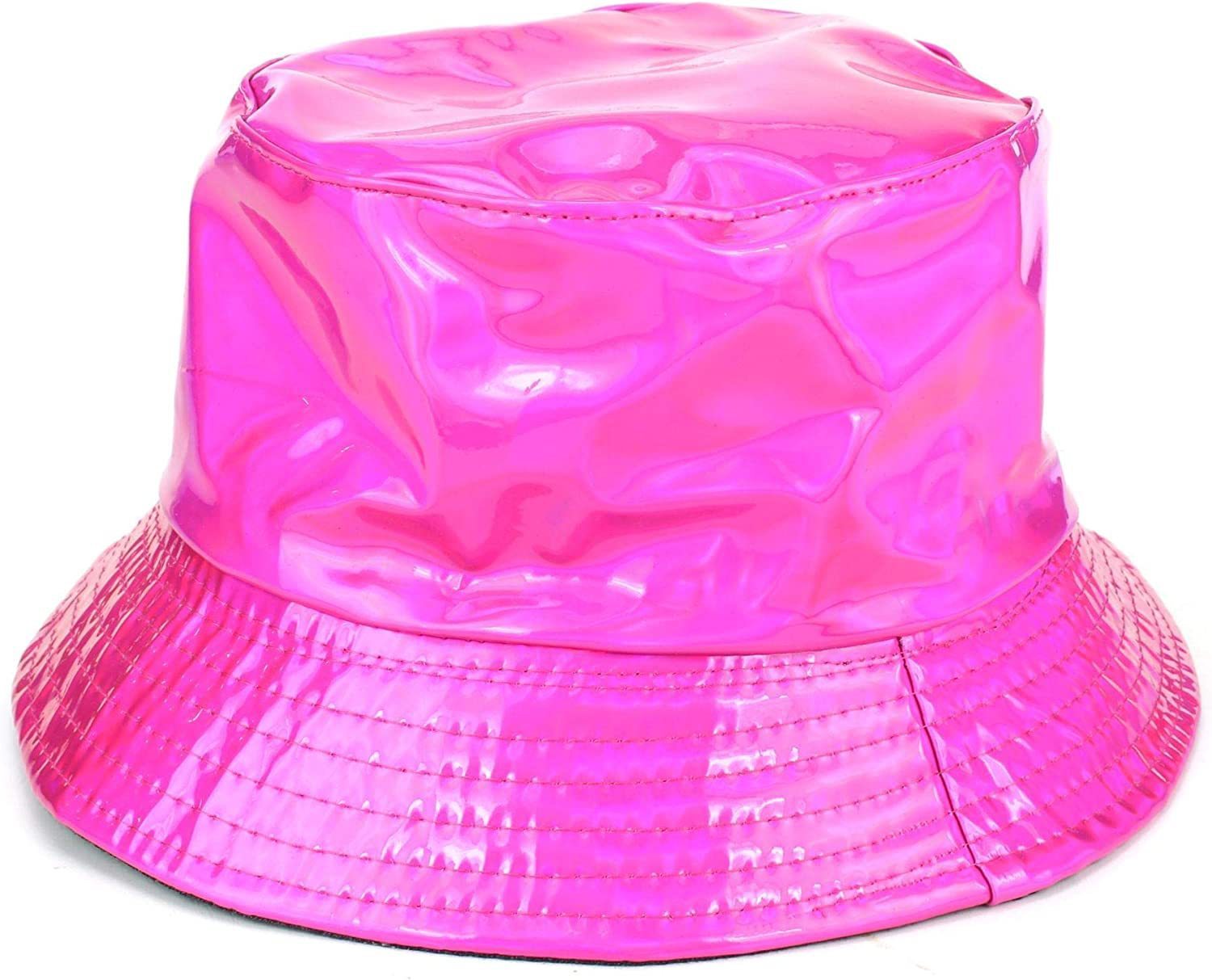 PU Laser Fisherman Hat For Men And Women On The Street