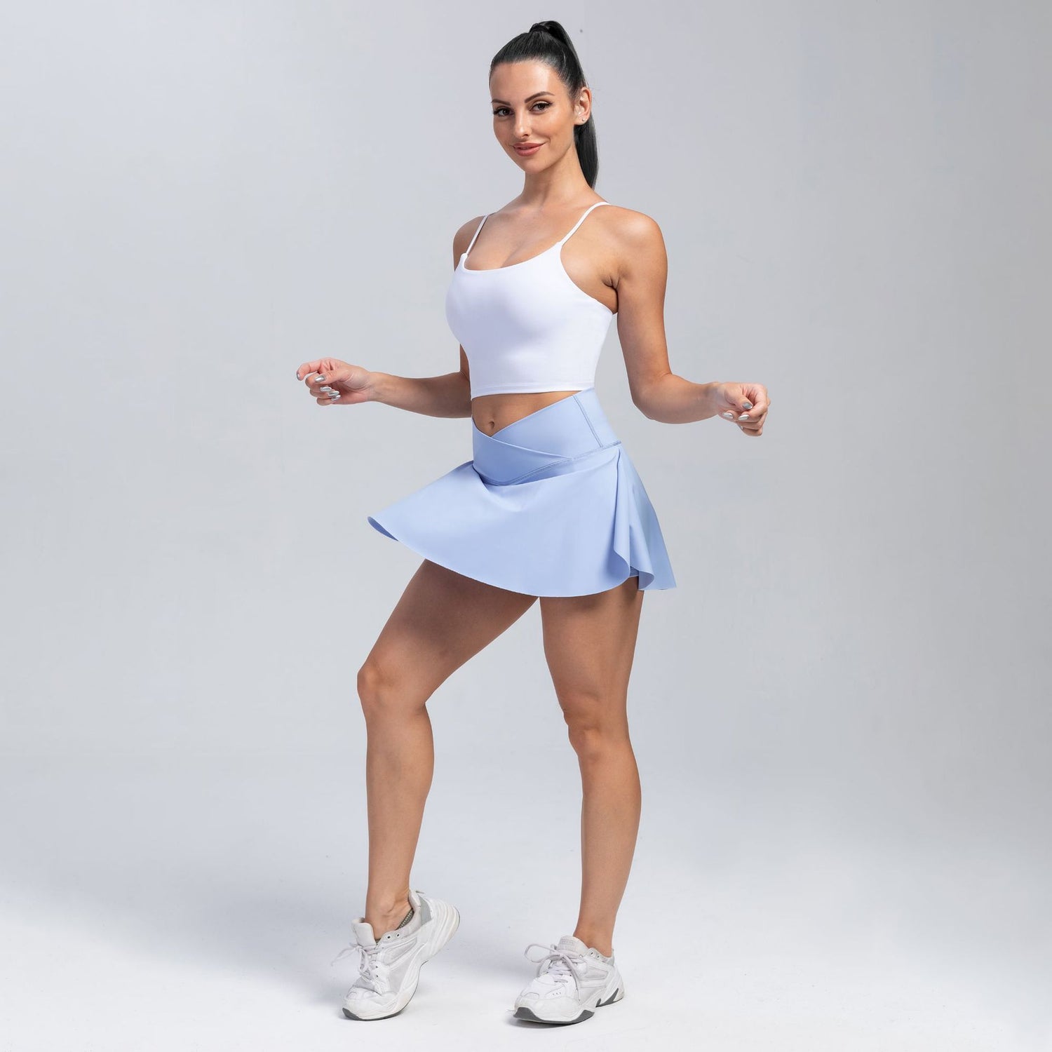 Faux Tennis Skirt Shorts