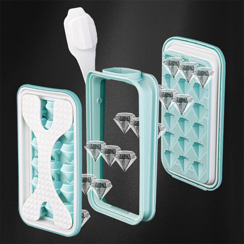 Portable Diamond-shape Ice Cube Maker Ice Tray