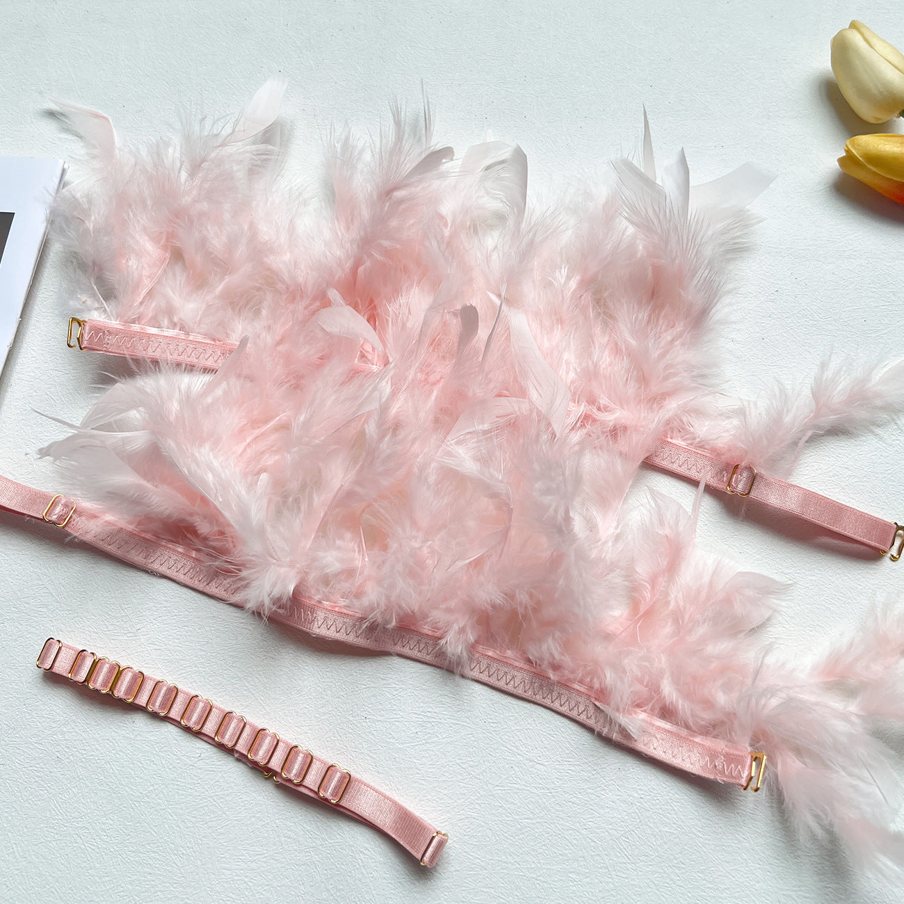 New Feather Women's Lace Eyelash Splice Underwear Kit