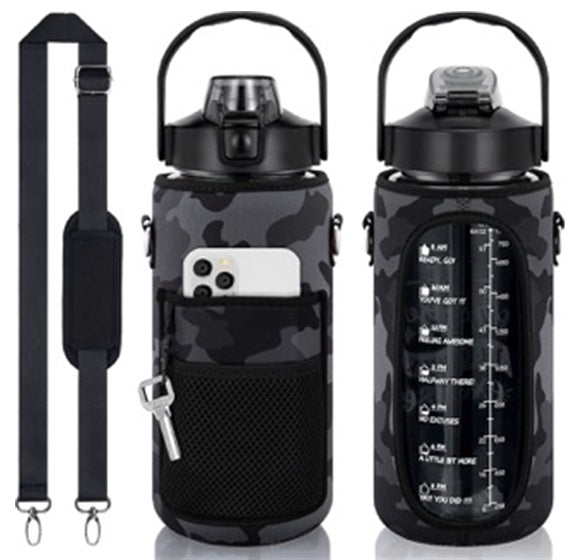 Thirst Quench Transparent Travel Bottle with Optional Travel Bag