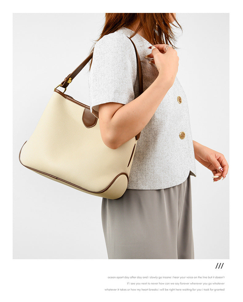 Bucket Bag Women's Leather Large-capacity Crossbody Bag