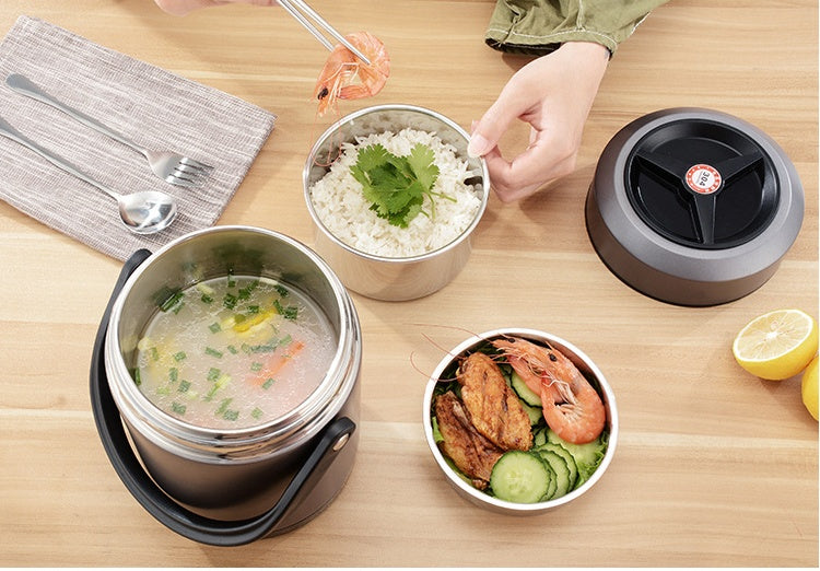 Vacuum insulation portable lunch box