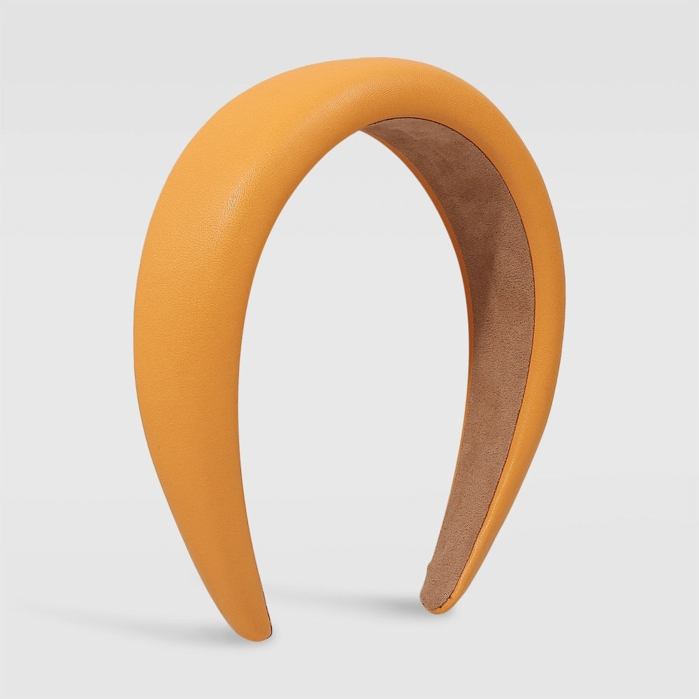 Headband With Broad Sides Pressed For Solid Color And Sweet Temperament Headband