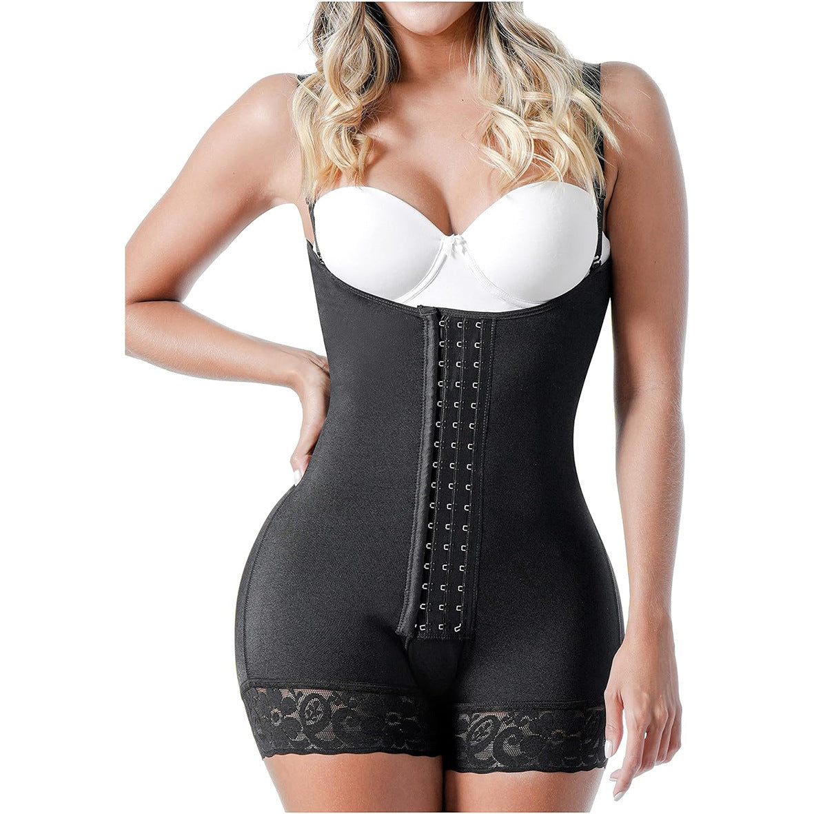 Adjustable Spaghetti Strap Corset High Elastic Shorts Shapewear