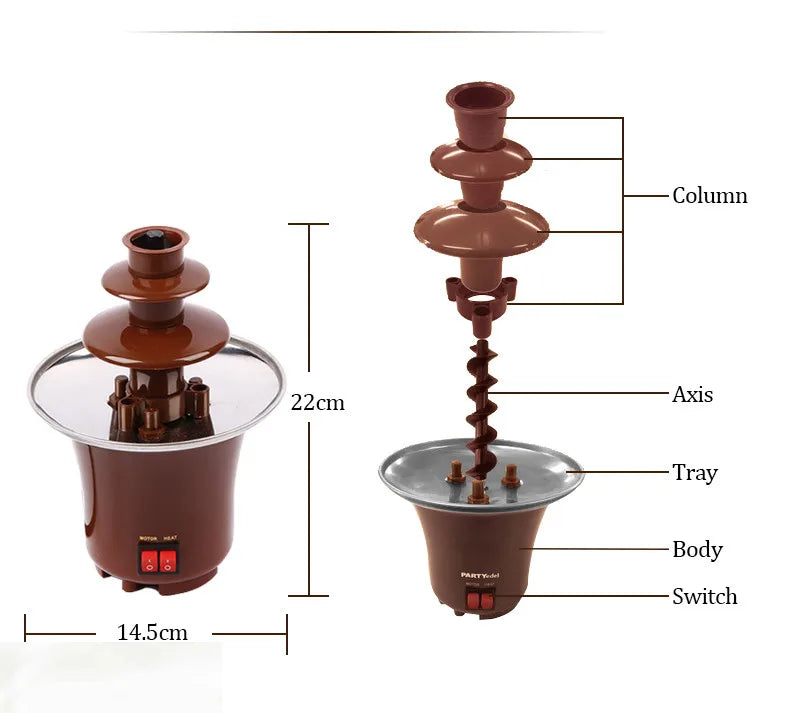 3-Tier Chocolate Fountain Machine