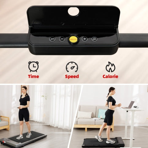 Flat Walker Indoor Treadmill in Black