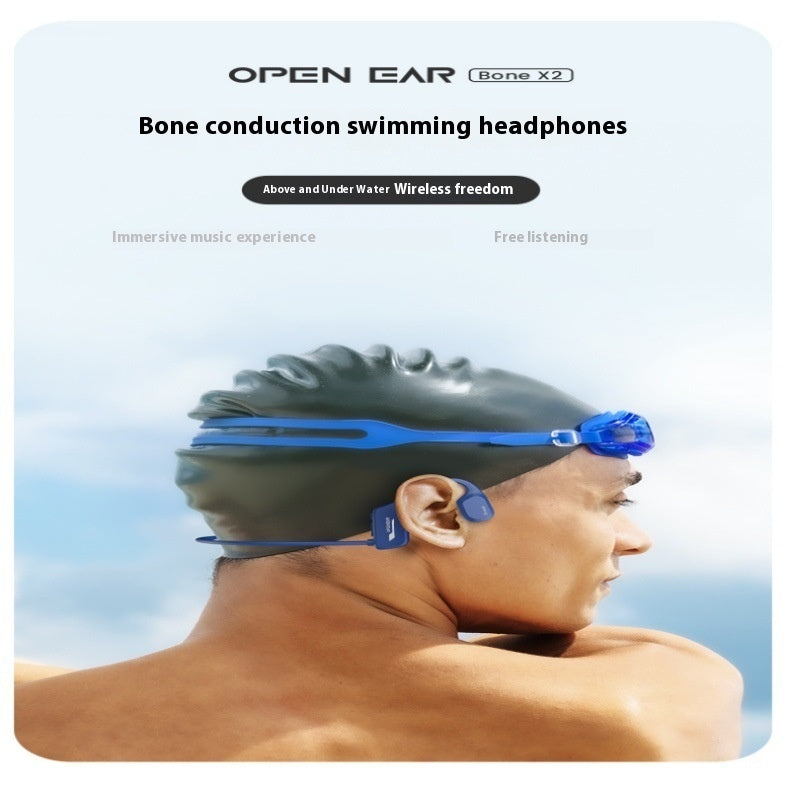 Bone Conduction Swimming Bluetooth Headset With 8G Memory