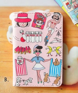 Comic Doodles Passport Wallet