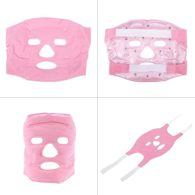 Hot Cold Therapy Tourmaline Ion Beauty Compress Face Mask