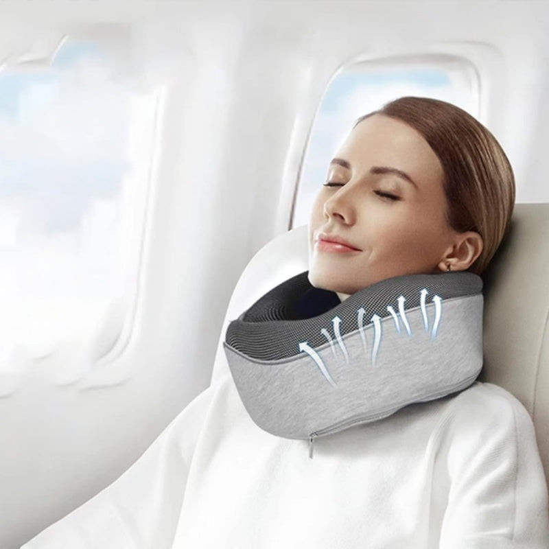 U-Shaped Memory Foam Headrest Travel Neck Pillow