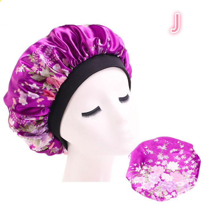 Satin Silk Beauty Bonnet Sleep Night Hair Cap