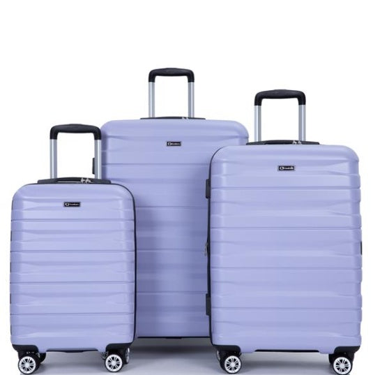 3-Piece Lightweight Expandable Hard Shell Suitcase Set