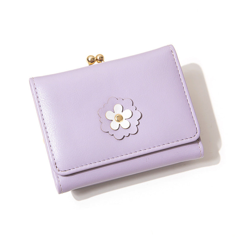 Flower Detail Coinpurse Wallet