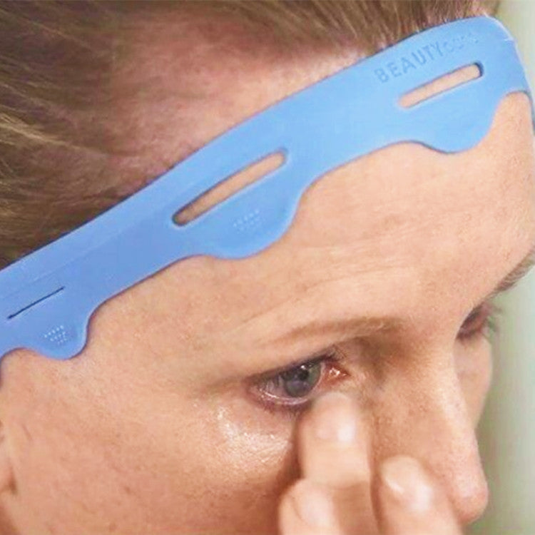 Elastic sweat-proof silicone headband
