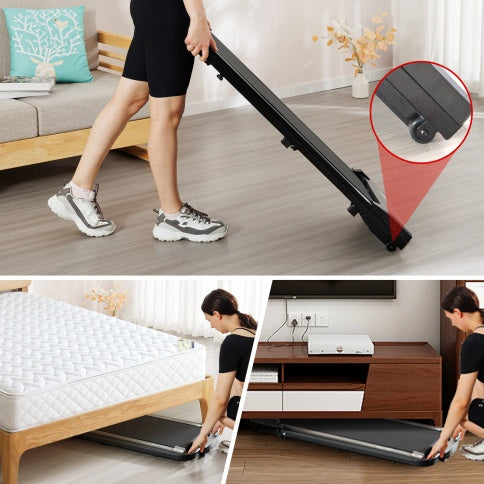 Flat Walker Indoor Treadmill in Black