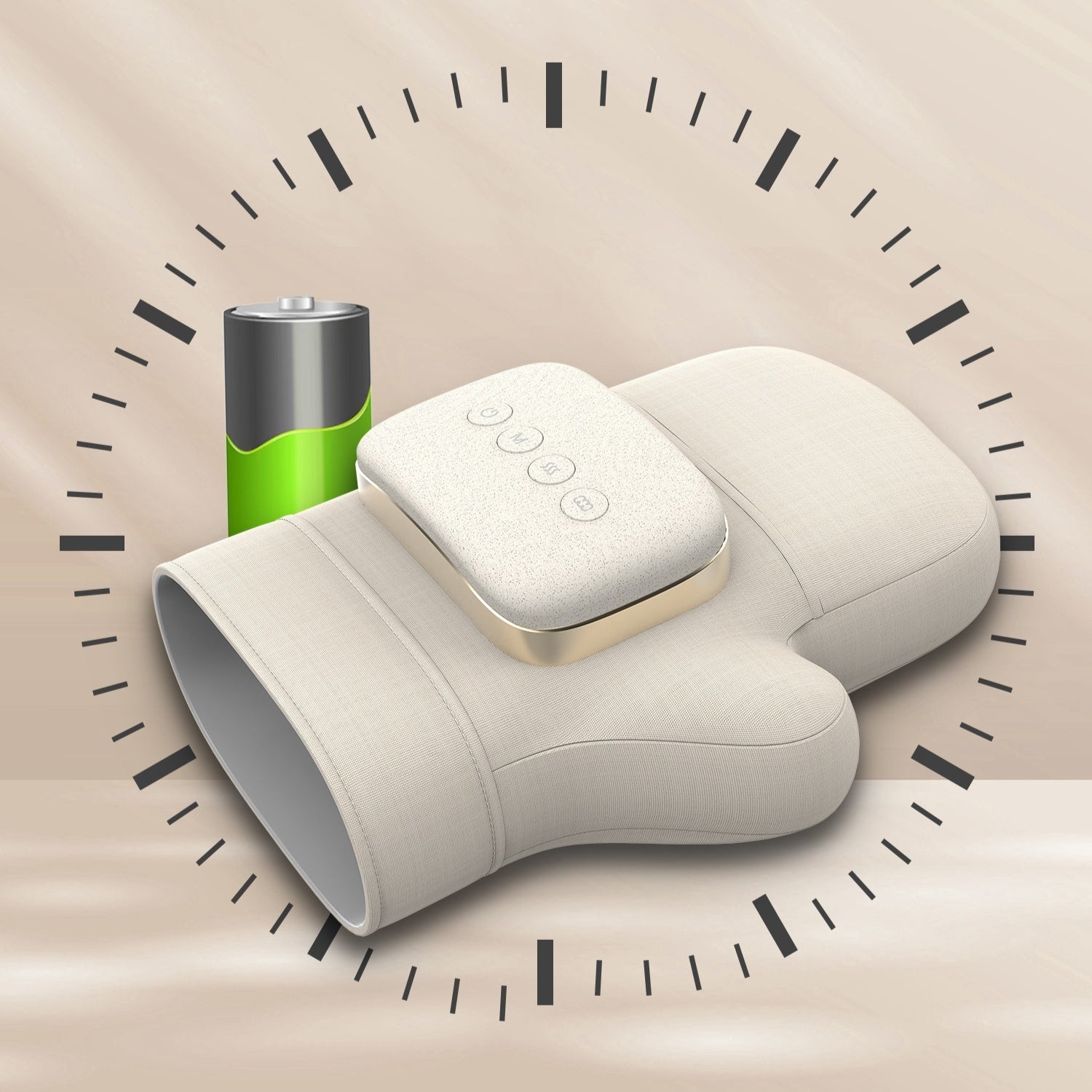 Hand Massage Instrument Warm Hot Compress Kneading Airbag Push Pressure