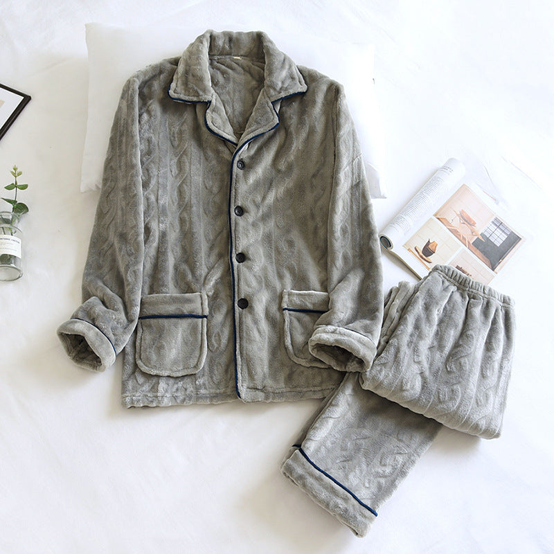 Cable Knit Fleece 2-piece Lounge Set