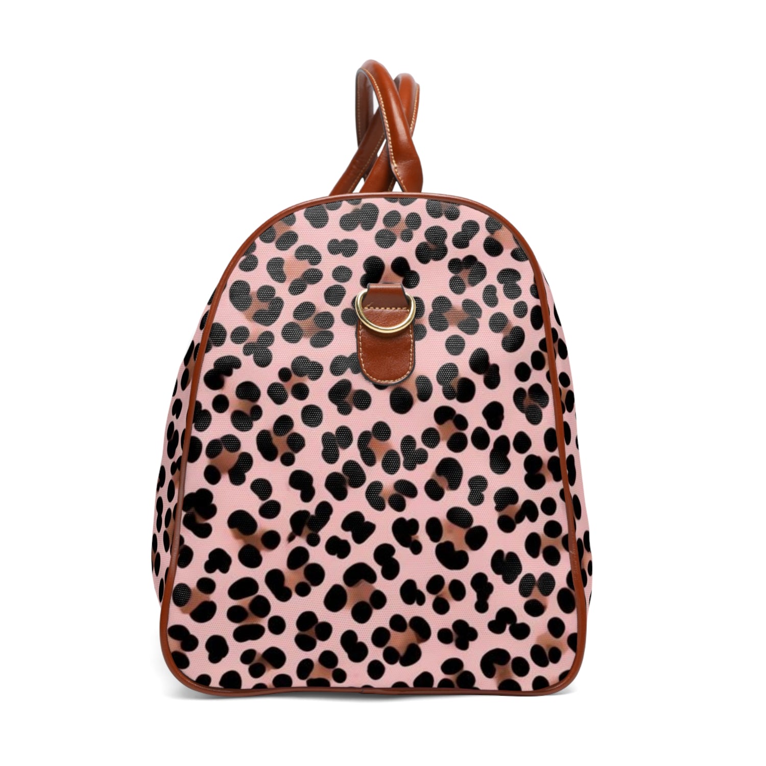 Pink Leopard Waterproof Travel Bag