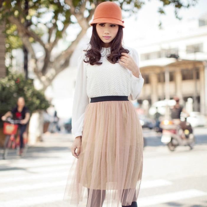 Ladies Autumn Winter Bowknot Woolen Topper